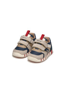 Geox Baby Boy Beige Iupidoo Strappy Leather Sneakers | Derimod