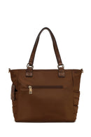 Woman Brown Long-Strap Fabric Shoulder Bag | Derimod
