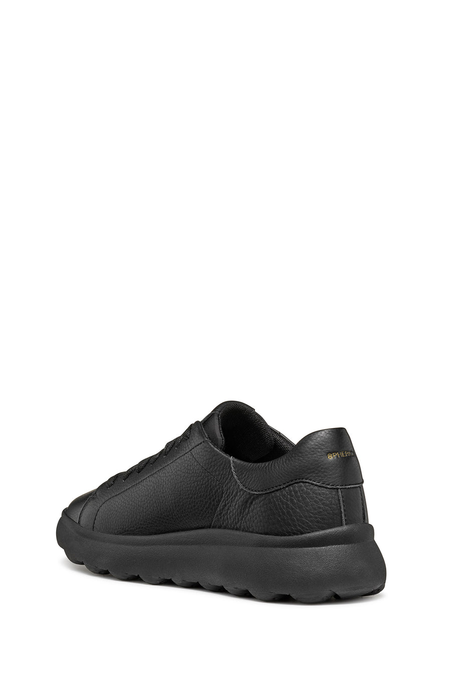Geox erkek Siyah Spherica Ec4.1 Bağcıklı Deri Sneaker