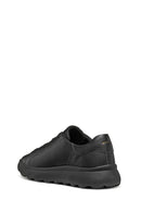 Geox Men's Black Spherica Ec4.1 Lace-Up Leather Sneakers | Derimod