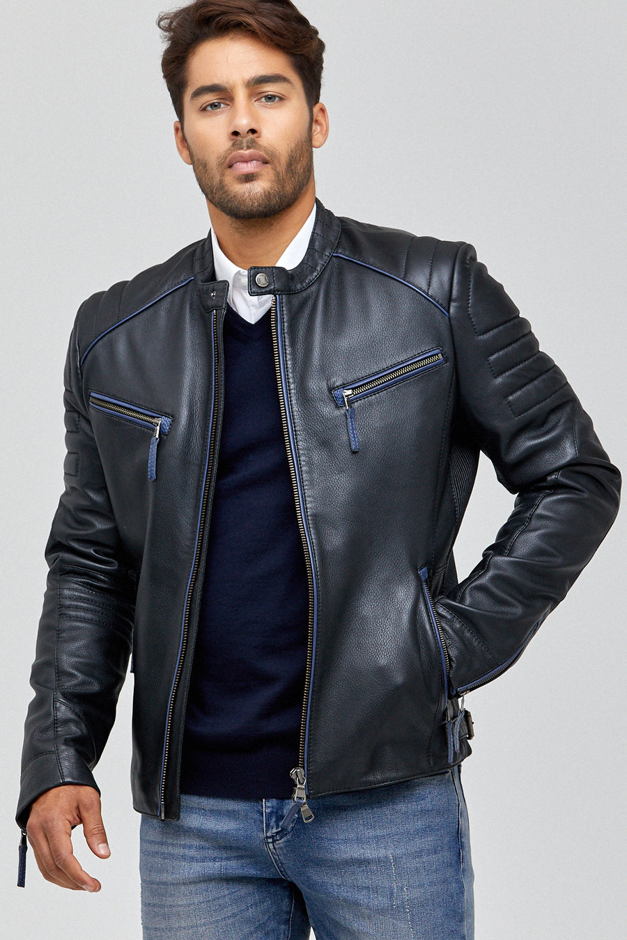 New Bosh Men's Leather Jacket