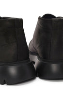 Male Black Lace-up Nubuck Leather Casual Boots | Derimod