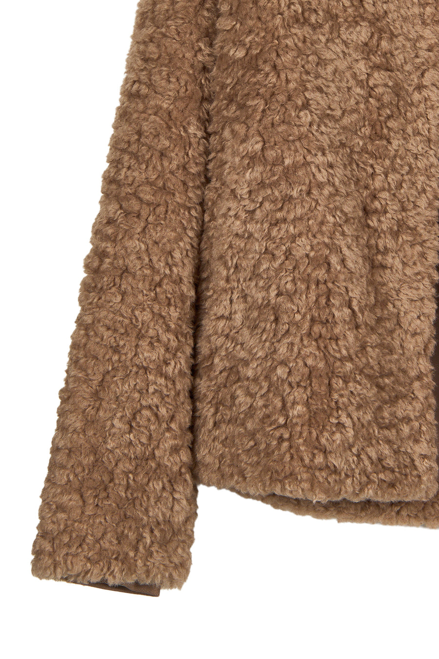 Lamolina Woman Beige Short Teddy Coats