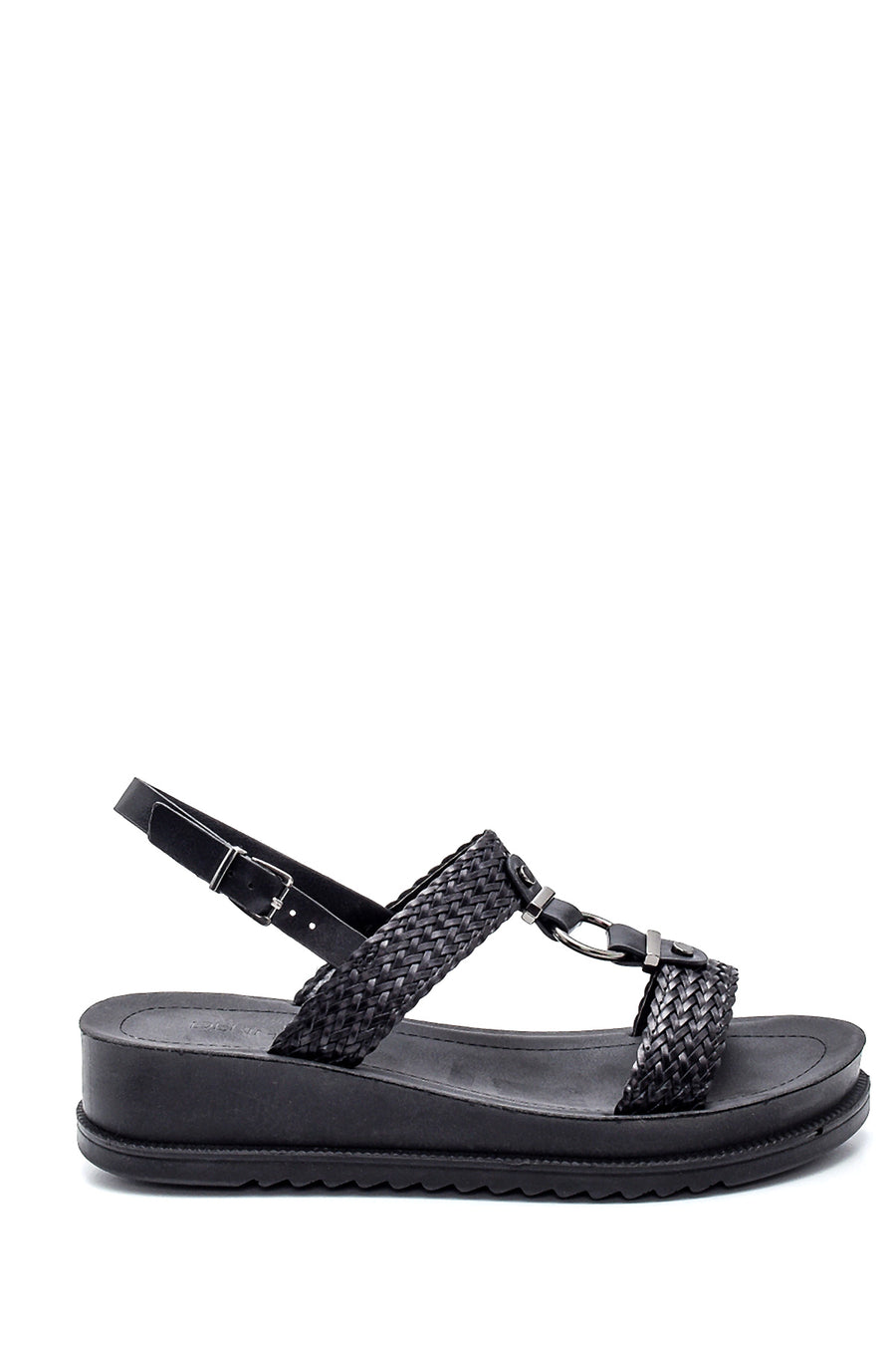 Women's Black Thick Sole Sandals 21SFE464514 | Derimod