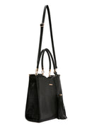 Women's Black Printed Long Strap Shoulder Bag | Derimod