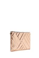 Women's Rose Gold Metallic Clutch Bag | Derimod