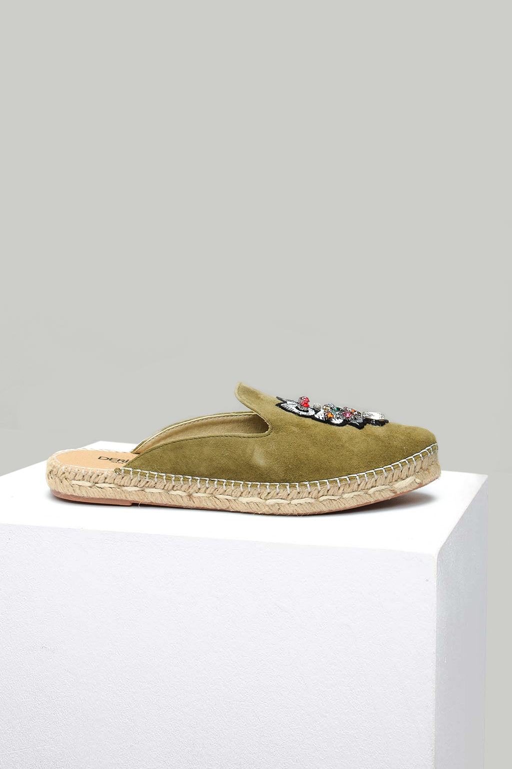 Kadın Yeşil Deri Terlik