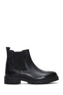 Women's Black Leather Chelsea Boots | Derimod