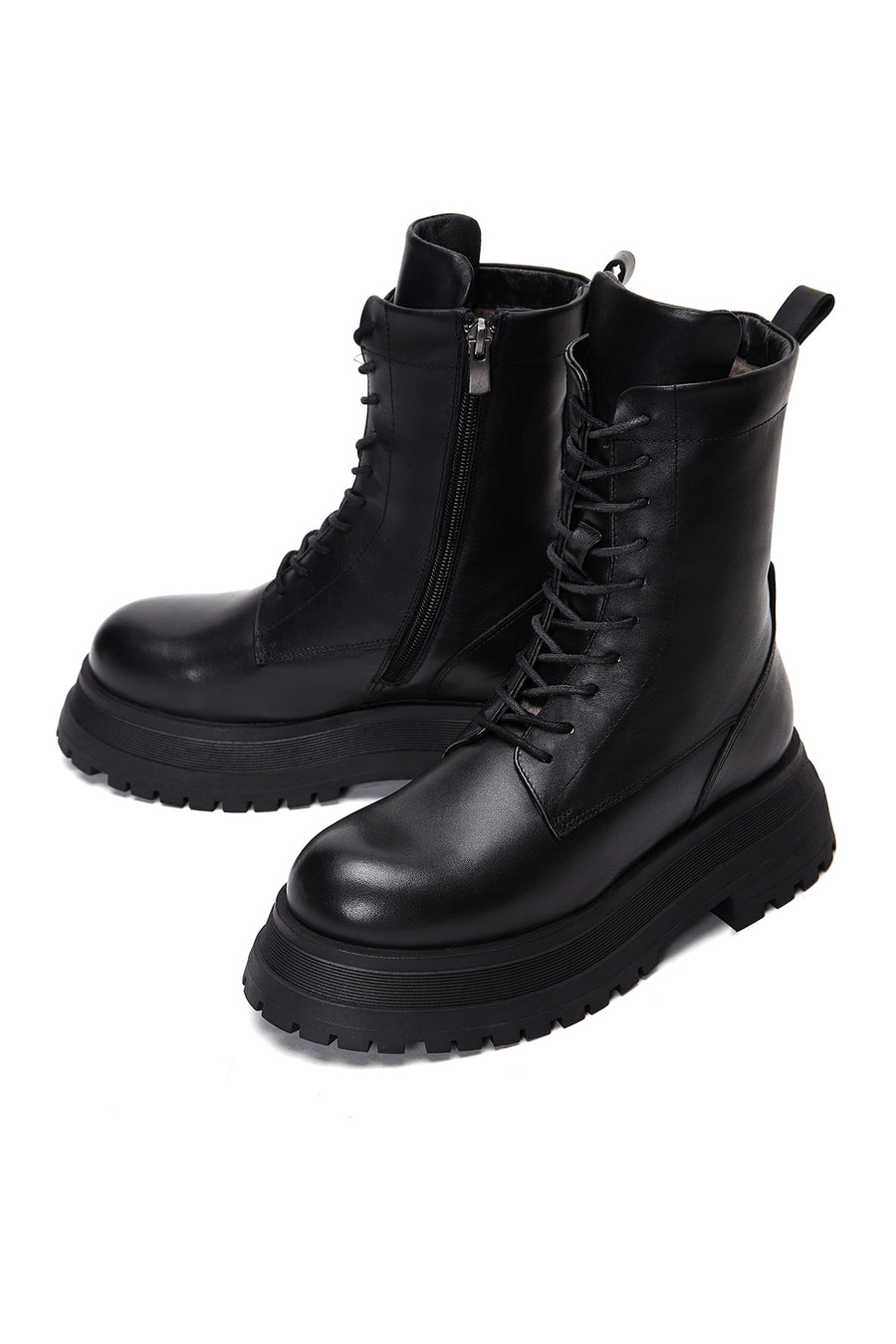 Women's Black Leather Boots