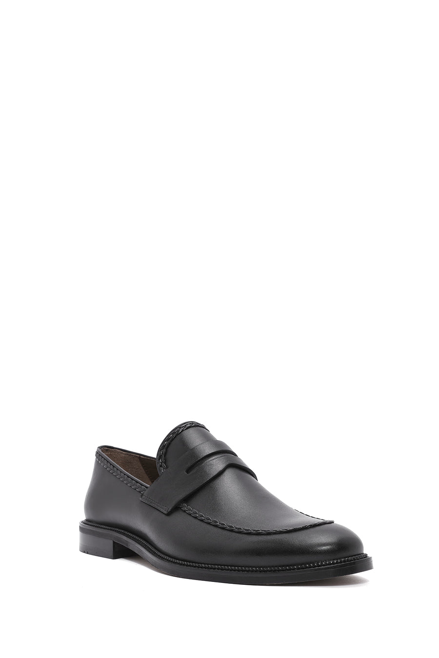 Men's Black Leather Classic Loafer