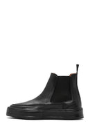 Men's Black Leather Chelsea Sports Boots | Derimod