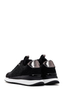 Women's Black Thick Soled Stone Sneaker | Derimod