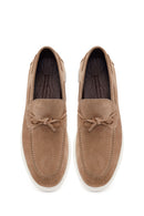 Erkek Vizon Süet Deri Casual Loafer | Derimod