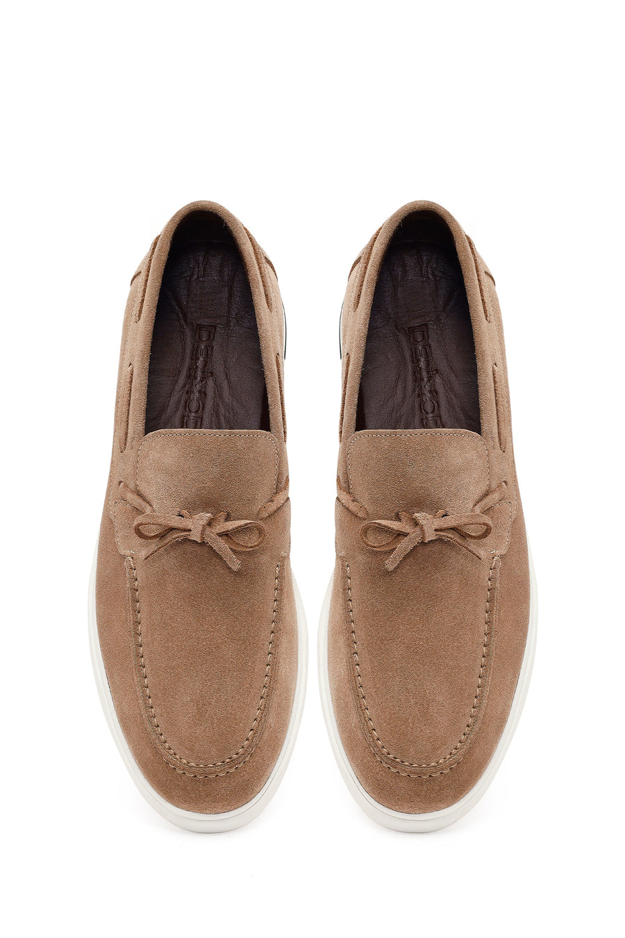 Erkek Vizon Süet Deri Casual Loafer