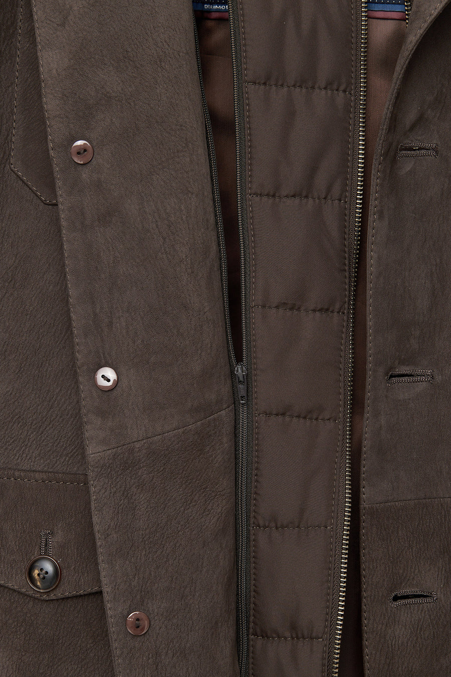 Sacramento Men's Brown Nubuck Leather Jacket