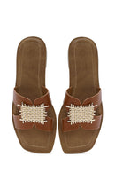 Women's Tan Accessory Slippers | Derimod