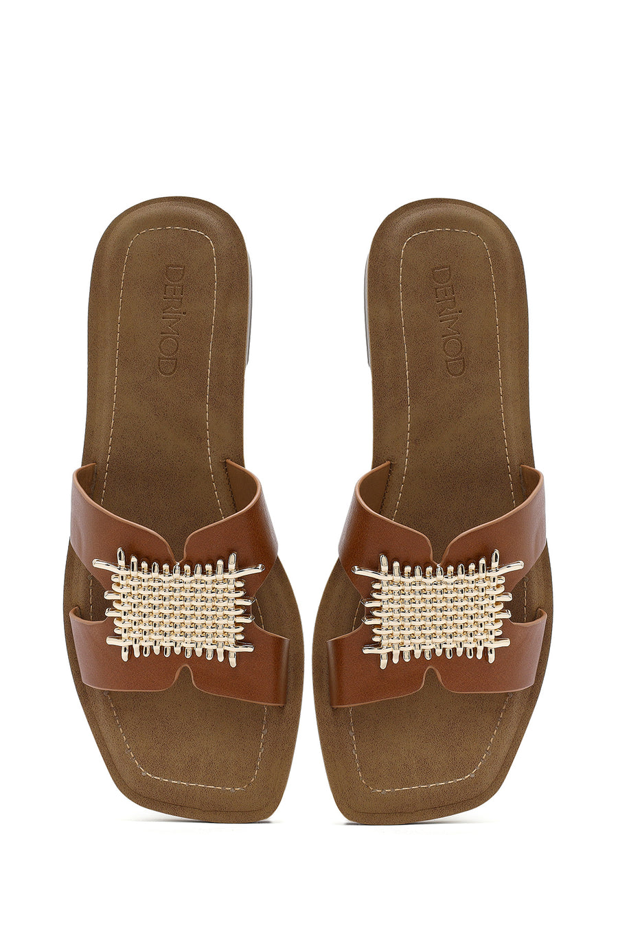 Women's Tan Accessory Slippers