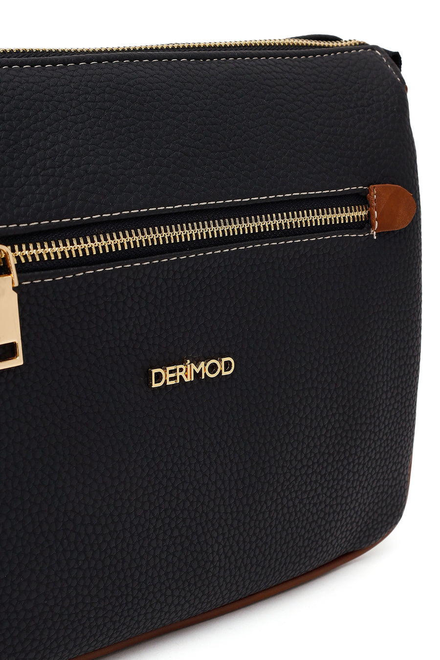 Woman Black Long-Strap Crossbody Bag