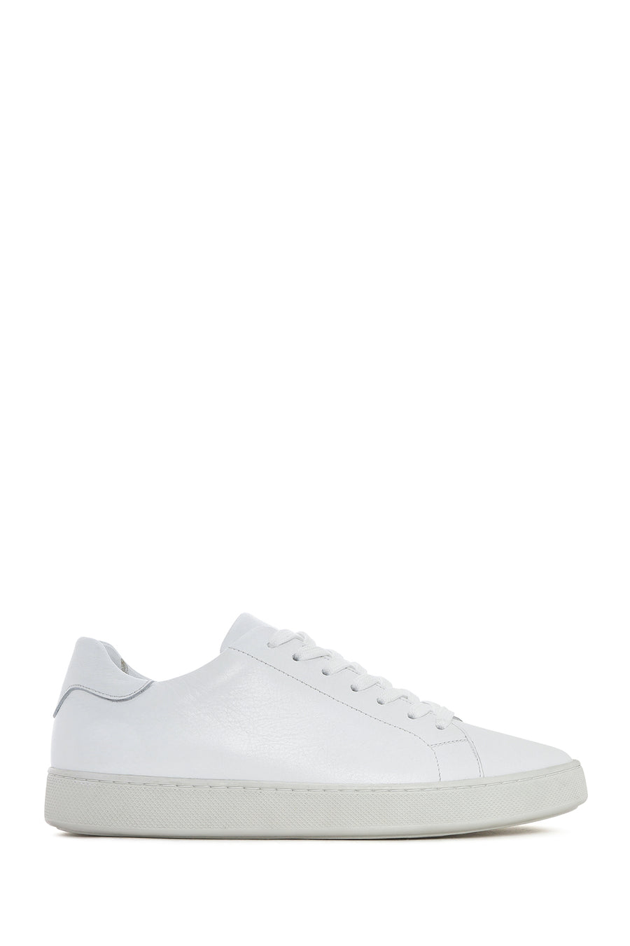 Men's White Lace-up Leather Sneaker 25SFD640118 | Derimod
