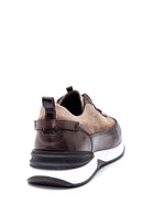 Men's Leather Suede Detailed Sneaker | Derimod