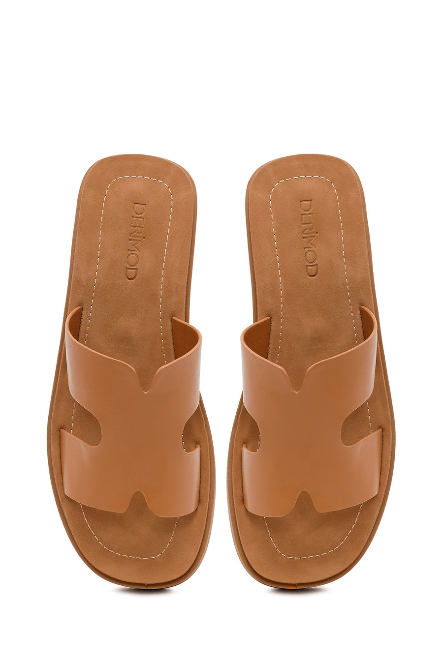 Women's Camel Chunky Sole Slippers