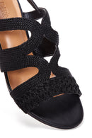 Women's Black Ankle Strap Heeled Sandals | Derimod