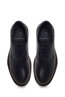 Derimod Fly Male Navy Blue Lace-Up Thick-Soled Leather Casual Shoes | Derimod
