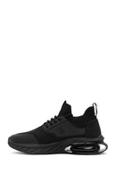 Men's Black Lace-Up Fabric Sneakers | Derimod