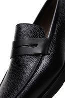 Men's Black Leather Casual Loafer | Derimod