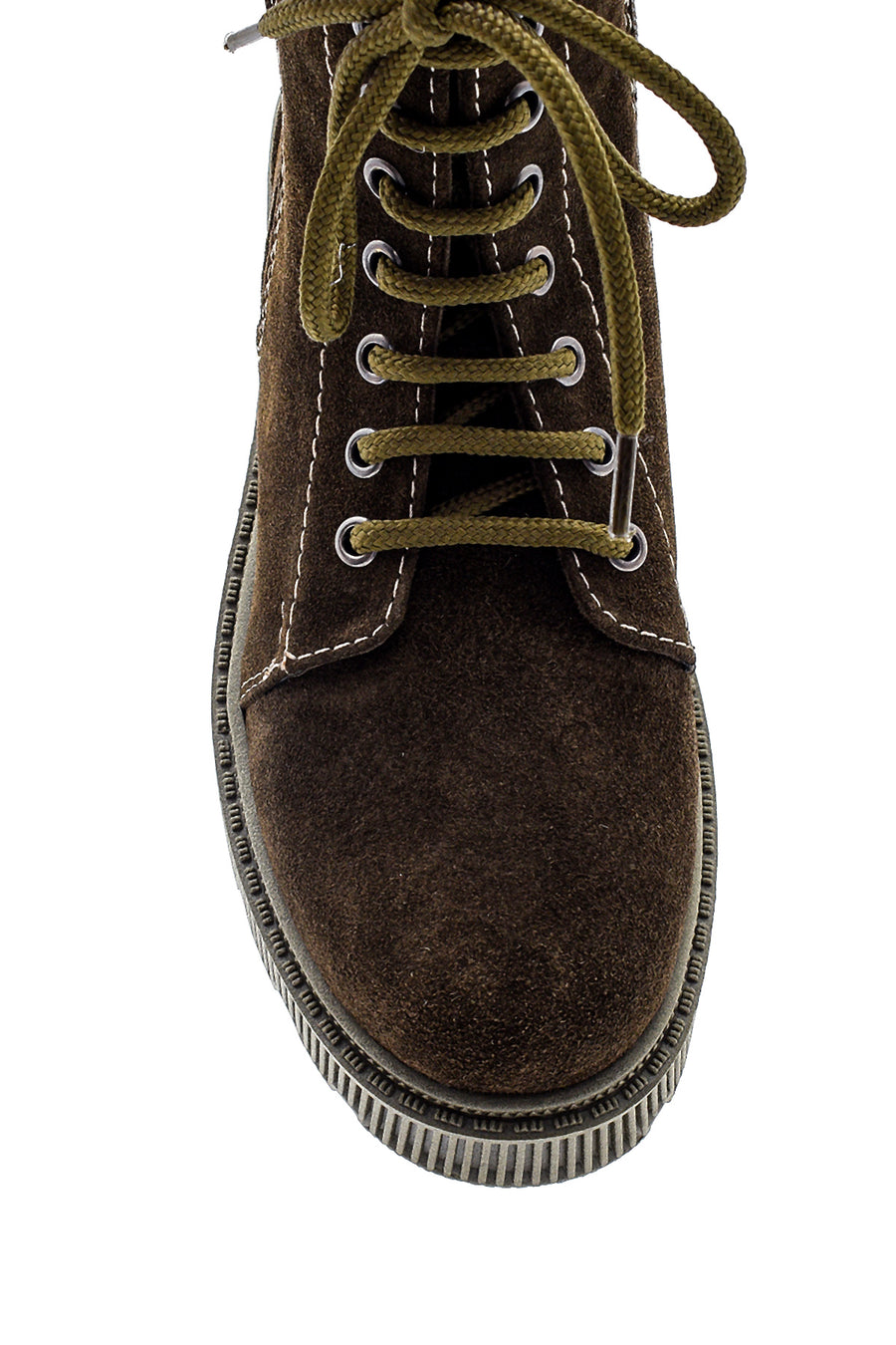 Women's Thick Soled Zippered Boots Suede Boots