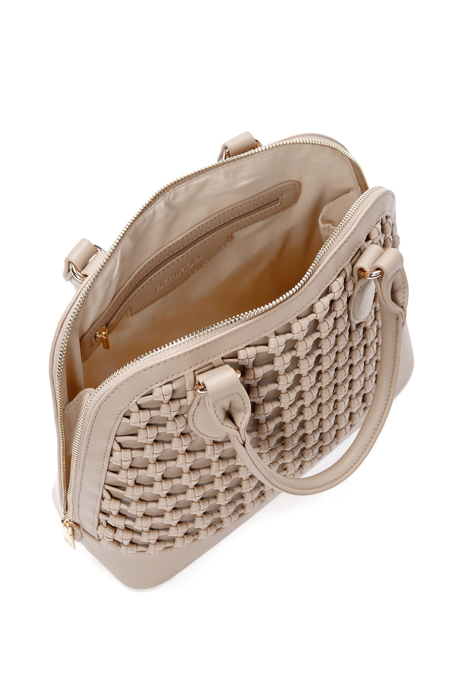 Women's Mink Long Strap Knitted Shoulder Bag