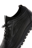 Men's Black Leather Casual Sneaker | Derimod