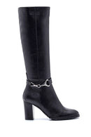 Women's Buckle Detailed Heeled Boots | Derimod