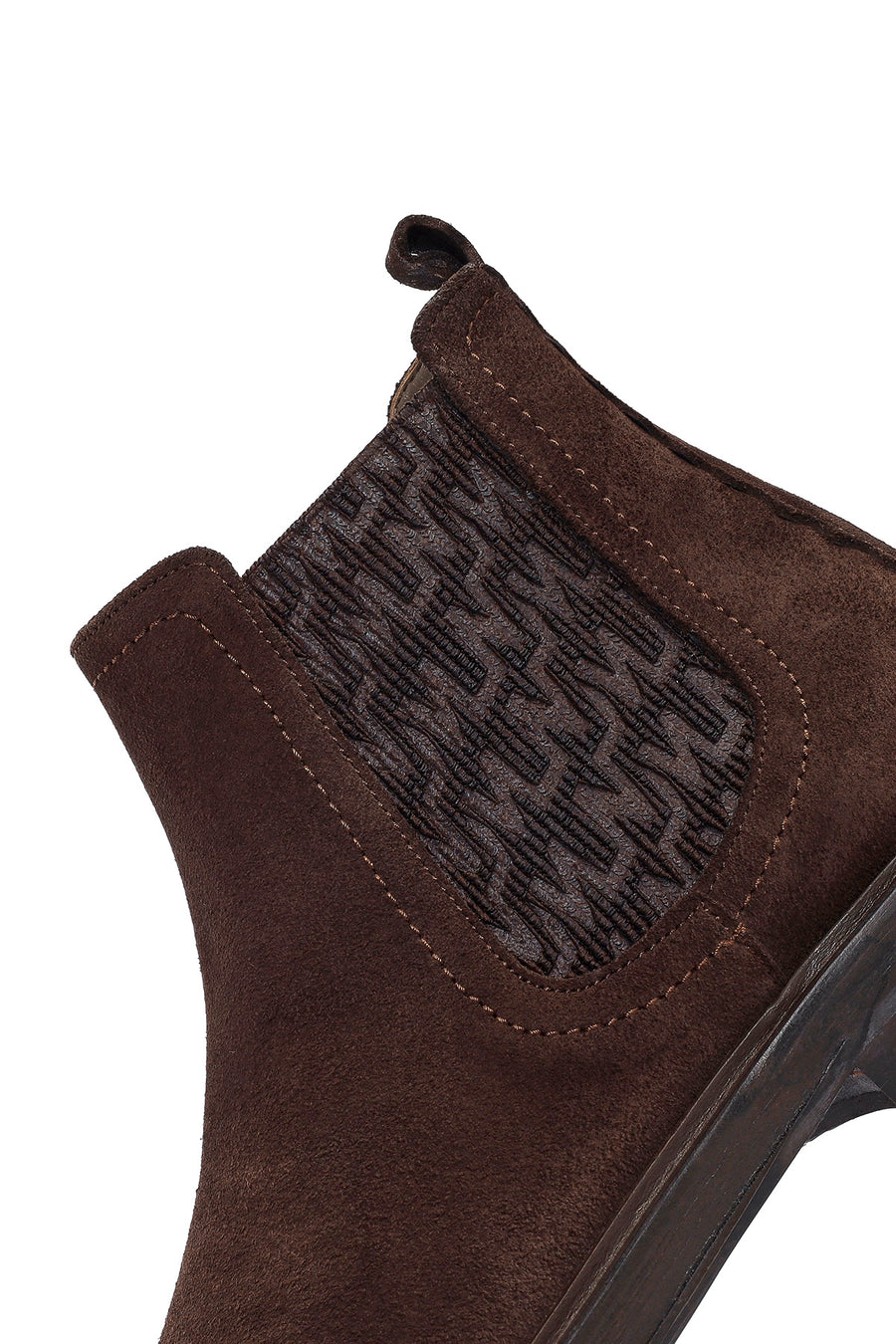 Men's Brown Suede Leather Chelsea Boots