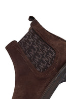 Men's Brown Suede Leather Chelsea Boots | Derimod