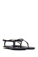 Woman Black Flip-Flop Sandal | Derimod