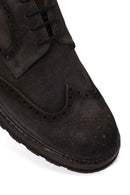 Male Anthracite Lace-up Suede Casual Shoes | Derimod