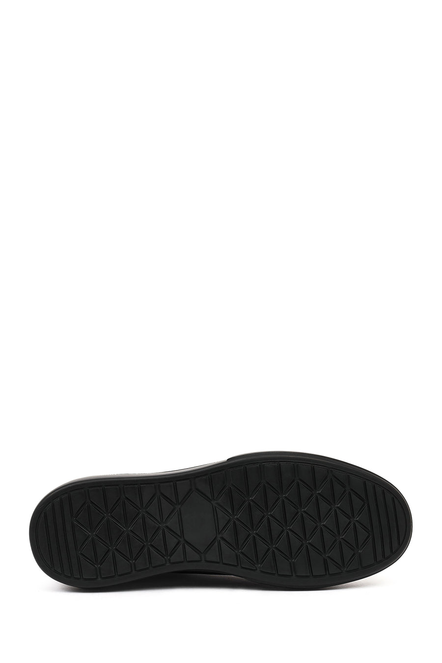 Male Black Lace-Up Leather Sneaker