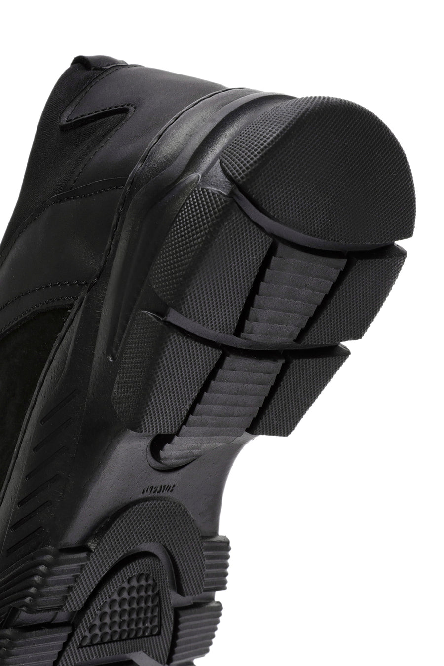 Erkek Siyah Bağcıklı Deri Sneaker