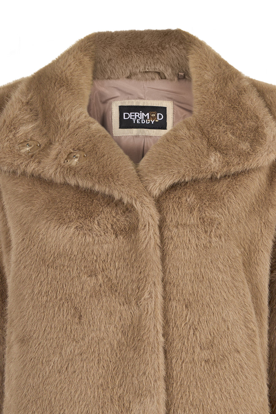 Ampezzo Woman Beige Short Teddy Coats