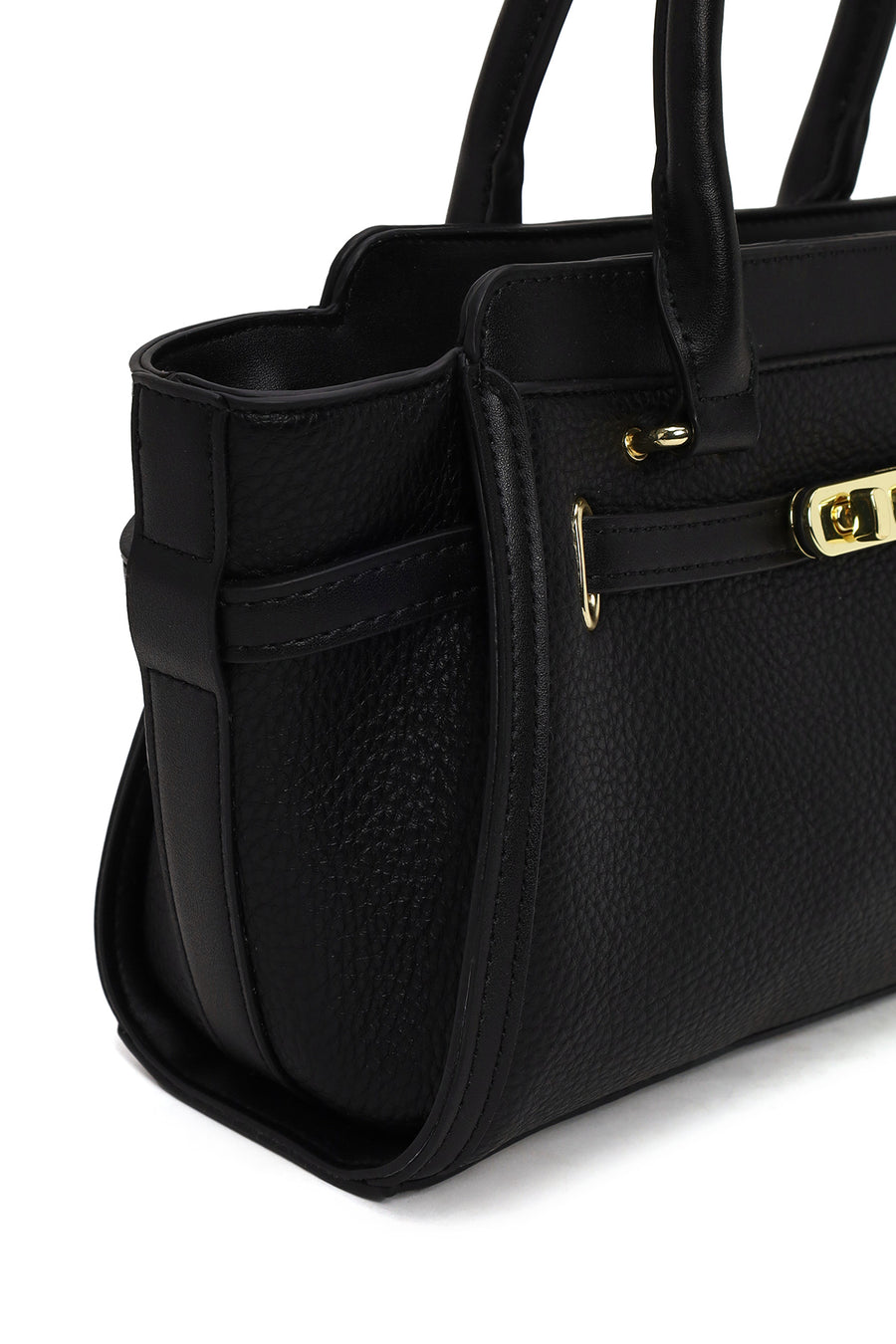 Woman Black Long-Strap Classic Shoulder Bag