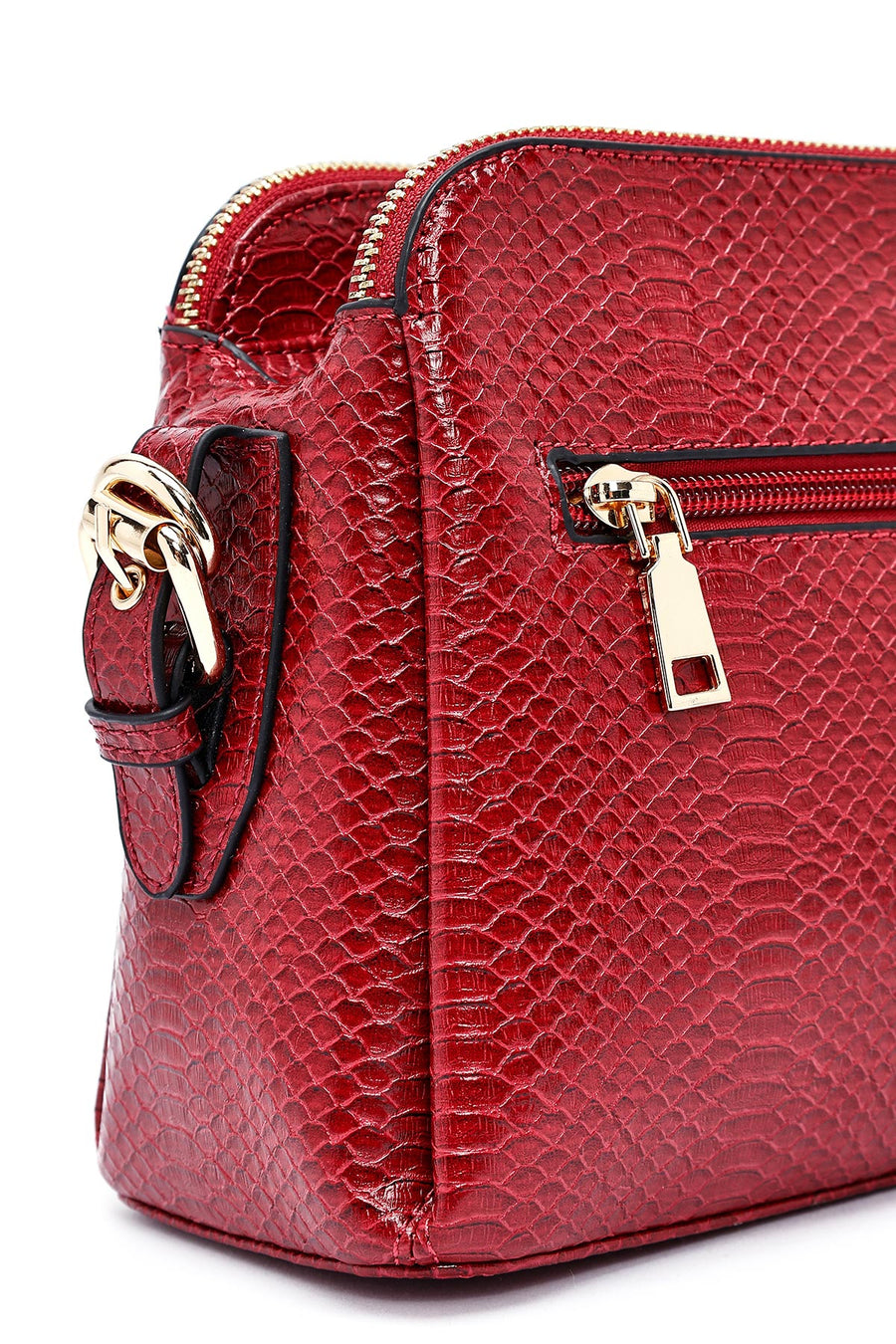 Woman Burgundy Printed Crossbody Bag