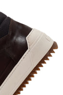 Men's Brown Thick-Sole Leather Sports Boots | Derimod