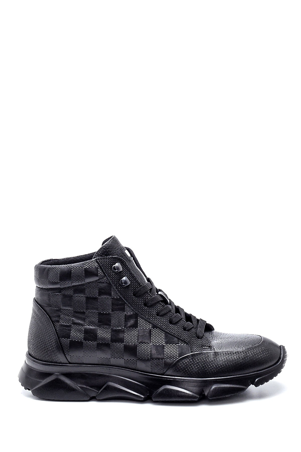 Men's Leather Square Patterned Boots 21WFD610514 | Derimod