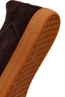 Erkek Kahverengi Bağcıklı Süet Deri Sneaker | Derimod
