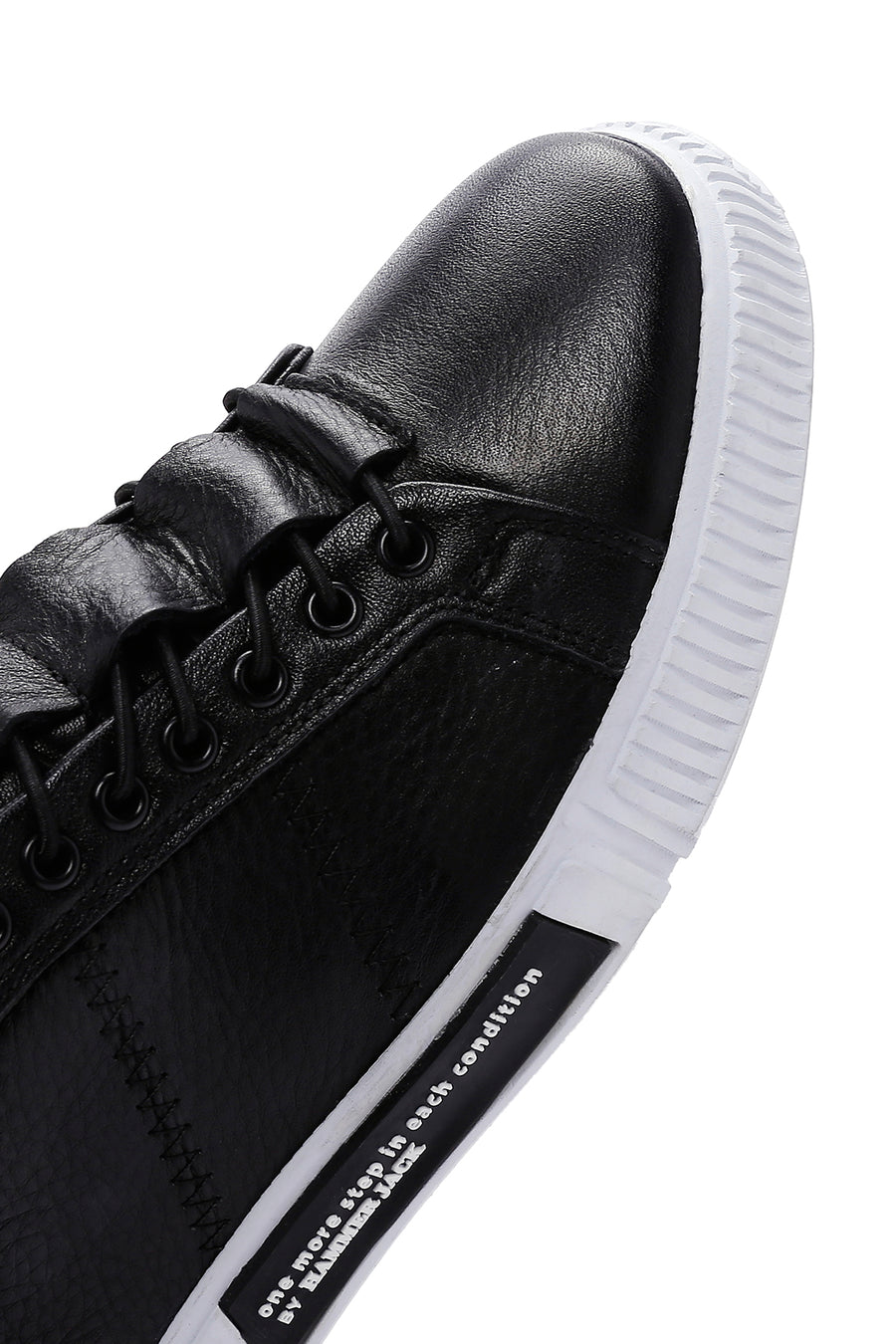 Hammer Jack Erkek Sıyah Toscana Deri Sneaker
