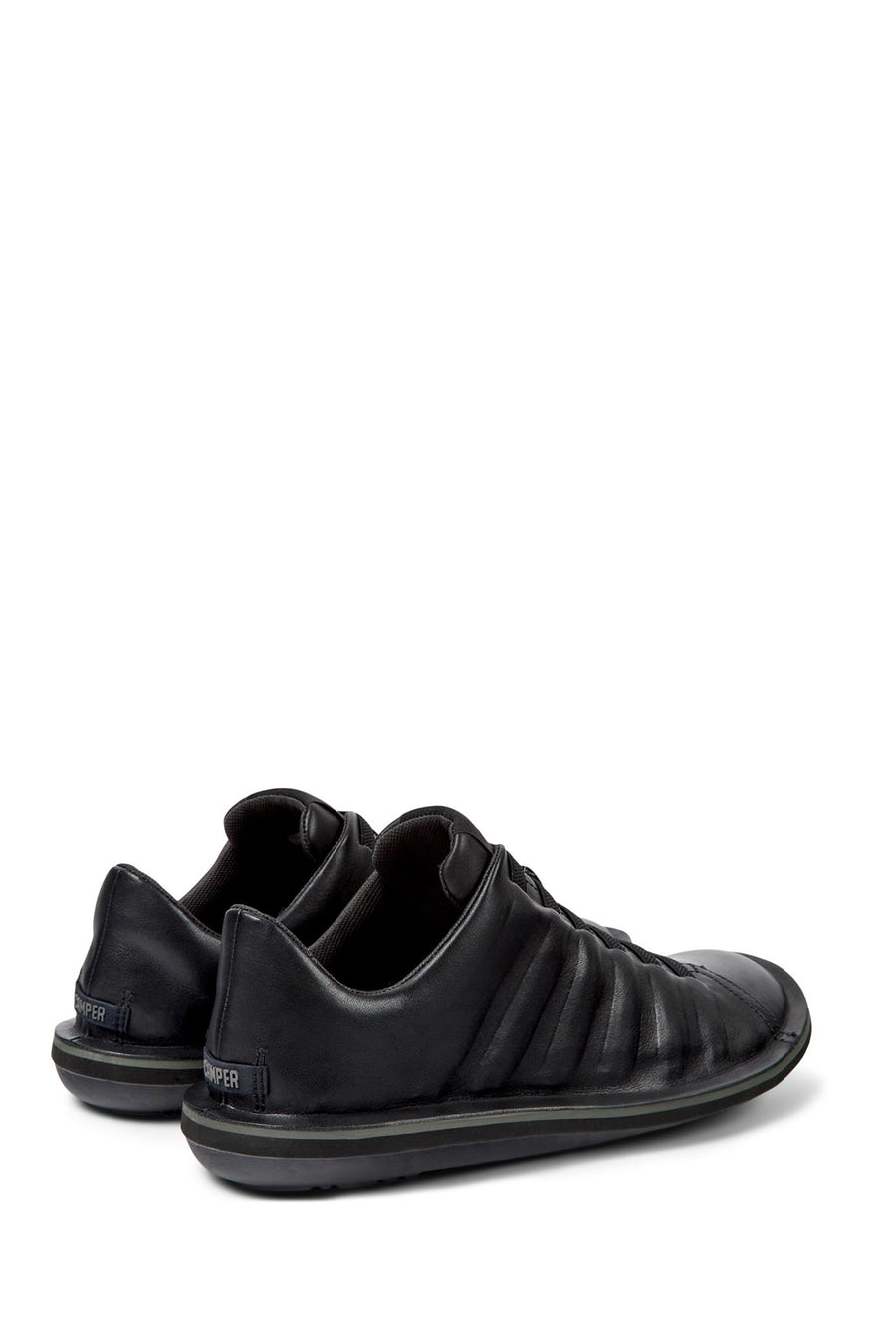 Camper Men's Black Beetle Trek Leather Shoes