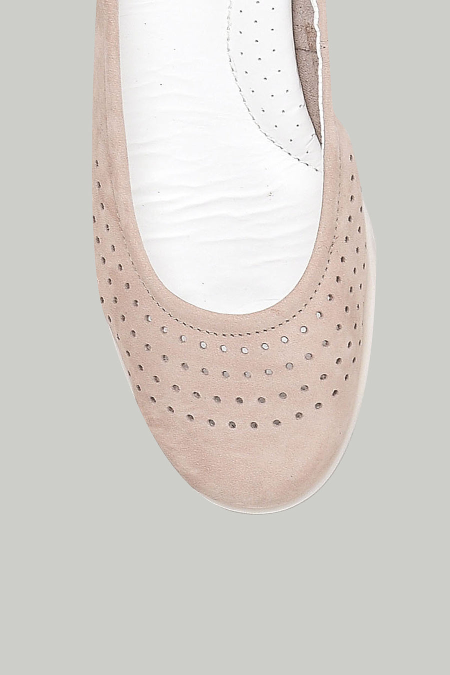 Brown Women's Leather Ballerinas