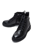 Women's Black Leather Boots | Derimod