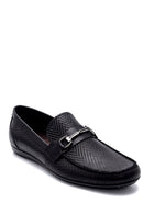 Men's Leather Printed Loafer | Derimod